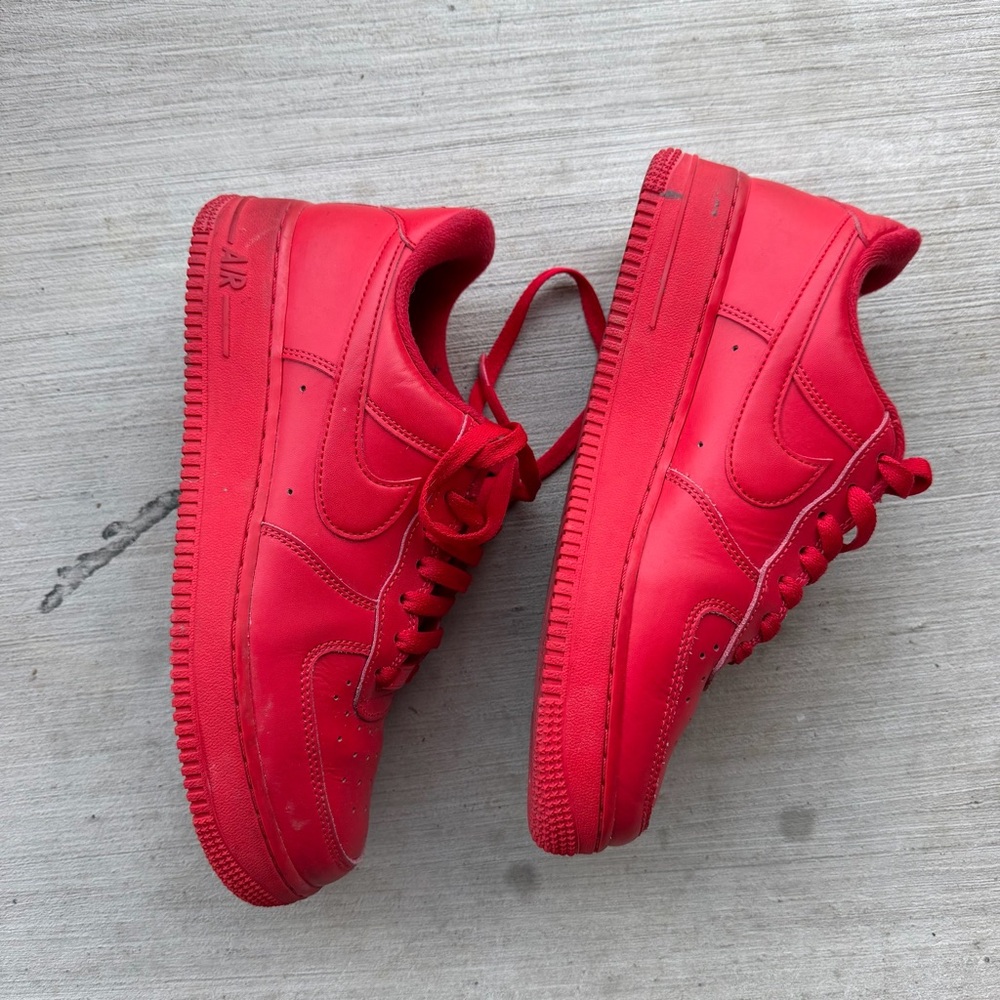 Red Nike Air Force 1’s